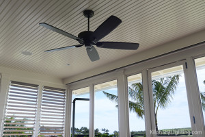 ceiling fan in porch